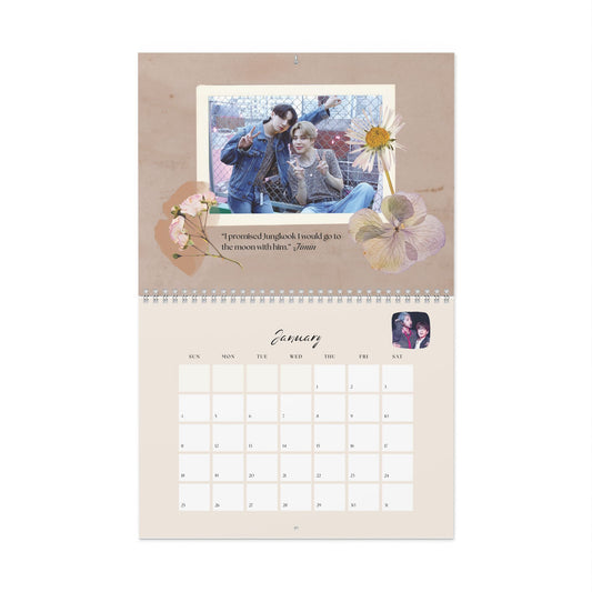 BTS Jimin Jungkook 2026 Wall Calendar | Jikook, Kookmin, Bangtan Sonyeondan