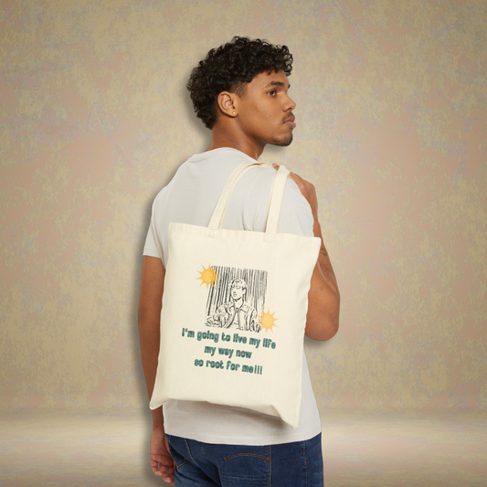 Root for Me Cotton Tote Bag