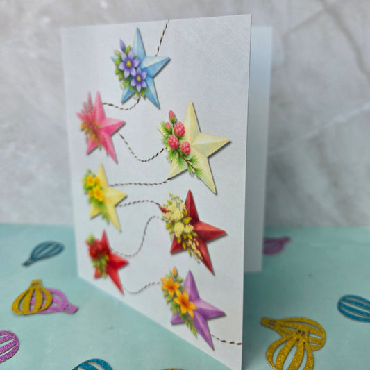 Seven Stars Greeting Card (4.25" x 5.5")