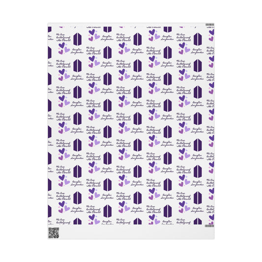 Lavender BTS Bulletproof Eternal - Wrapping Paper Roll