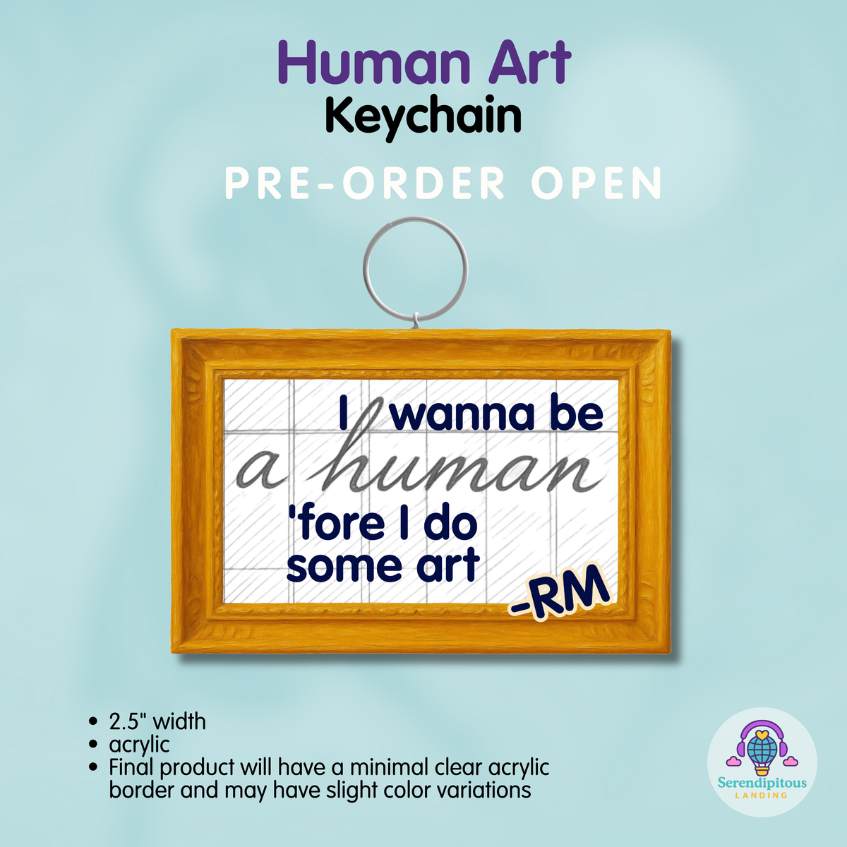Human Art Acrylic Keychain