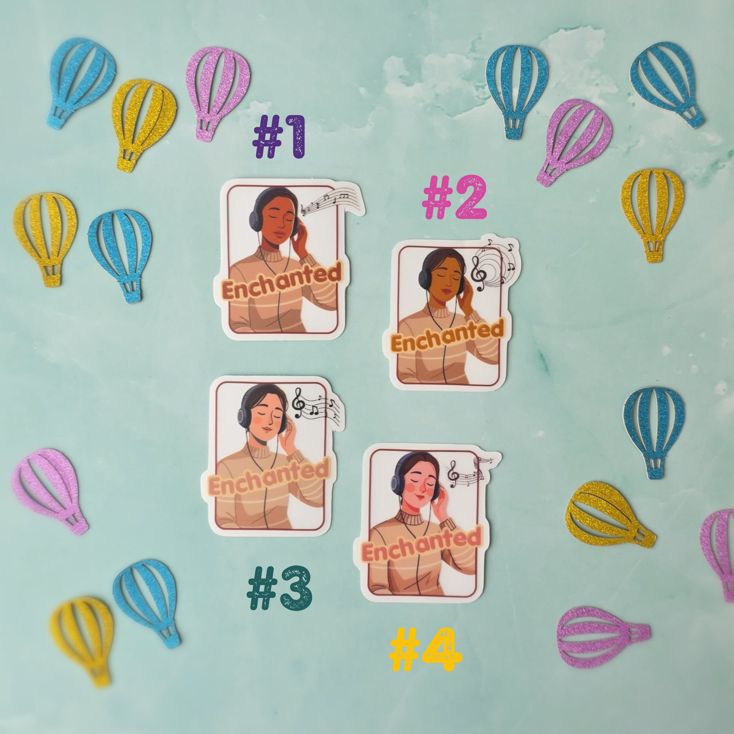 Enchanted Listener Clear Sticker