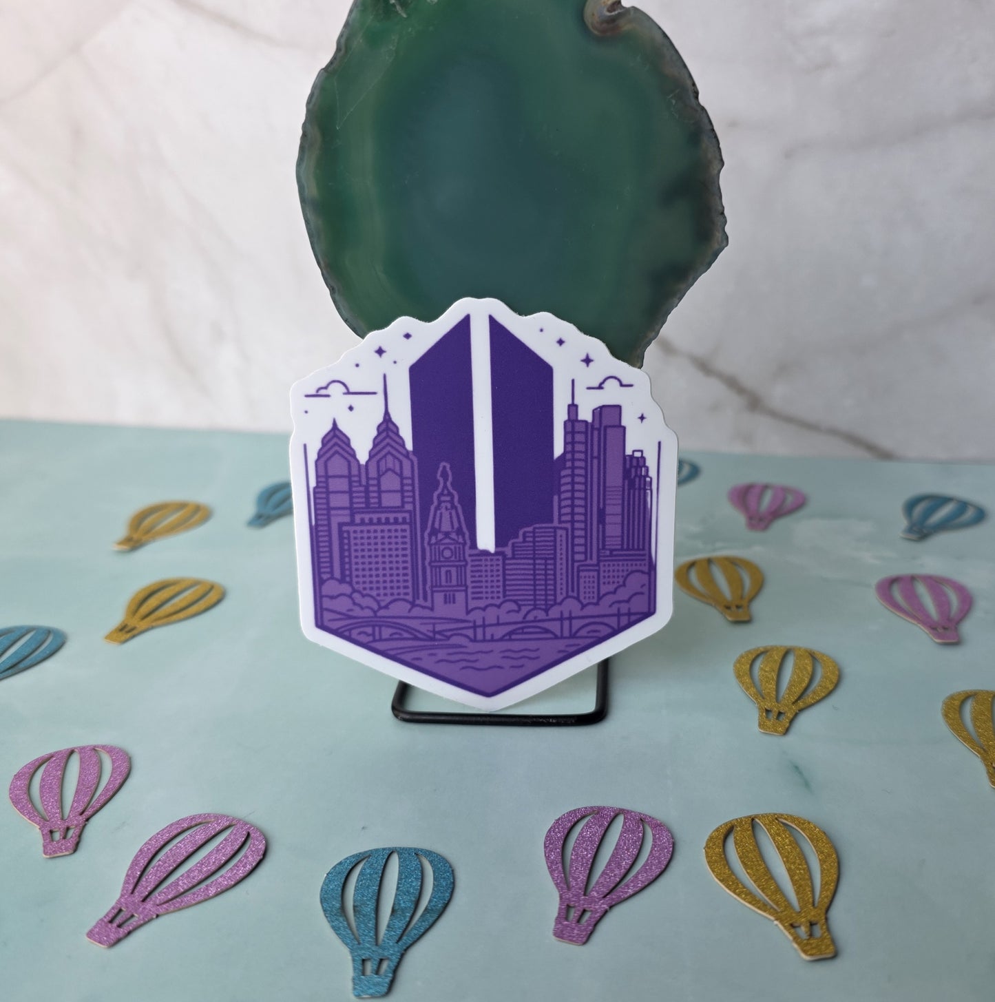 Philadelphia Bangtan Army Sticker (3")(unofficial, fanmade)
