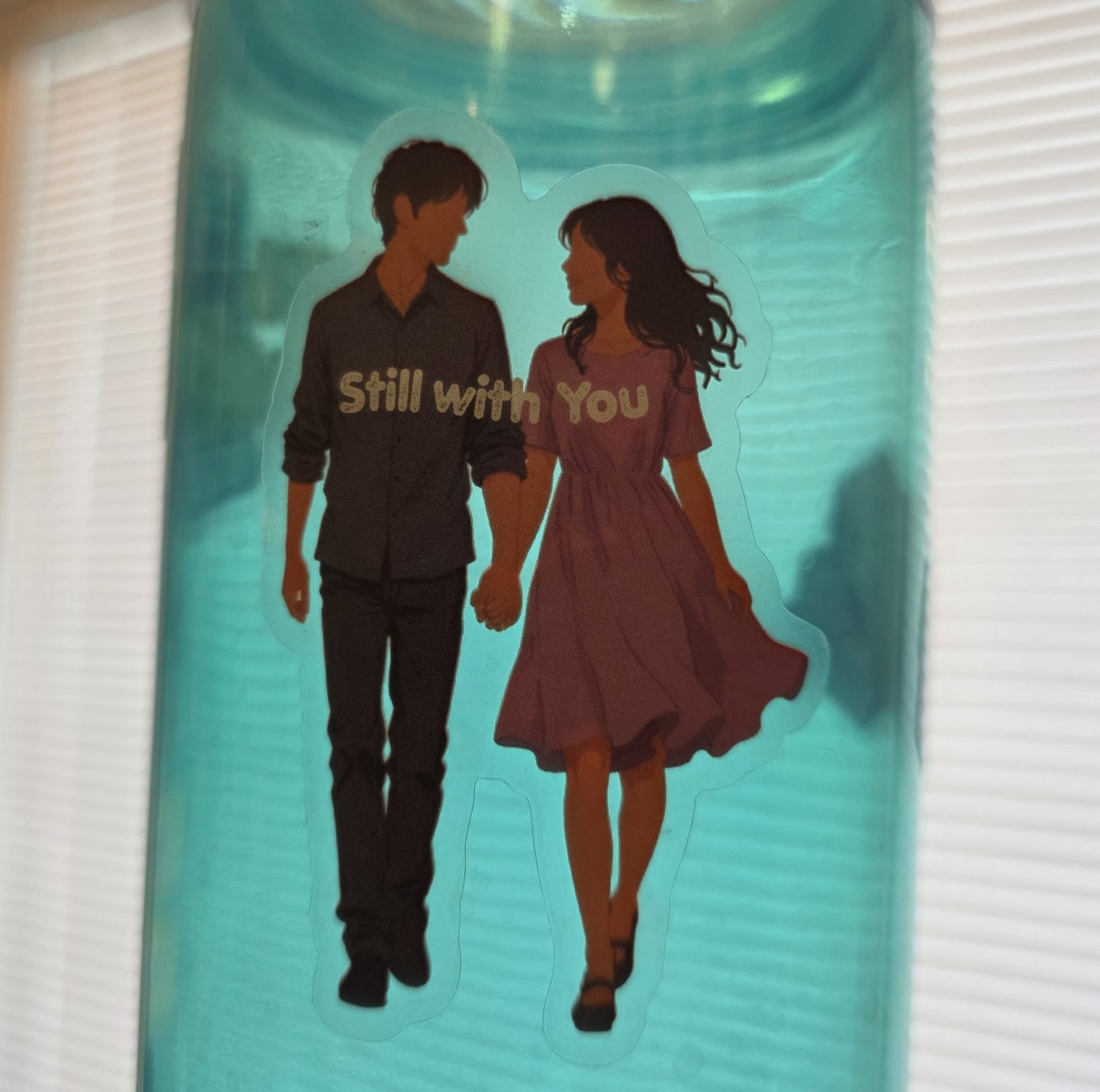 Still With You Couple Clear Sticker