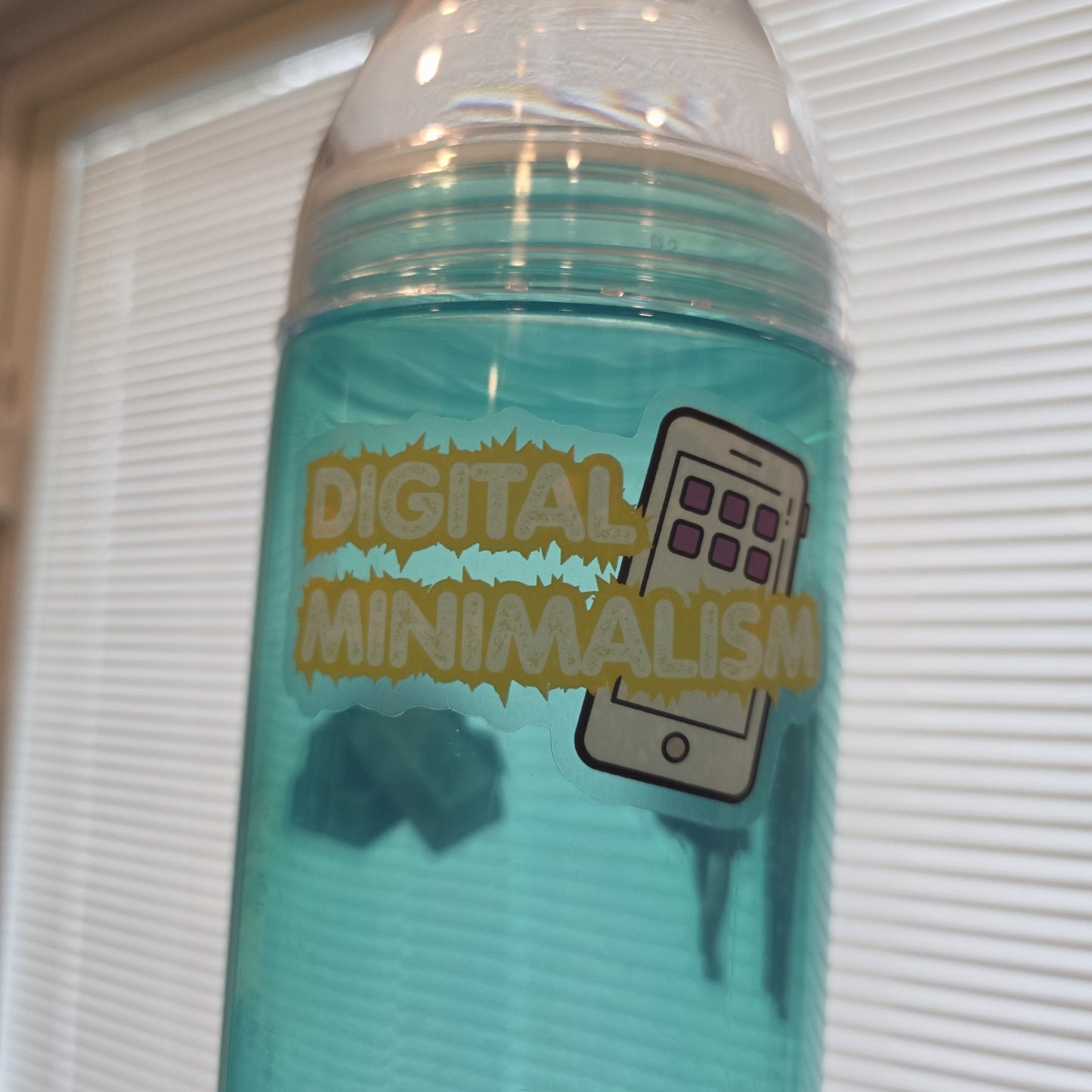 Digital Minimalism Clear Sticker