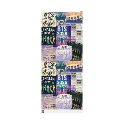 Gift Wrapping Paper - 2026 BTS Comeback Posters Design | Bangtan Sonyeondan | Seasonal, gift giving, K-pop fan, Army gift