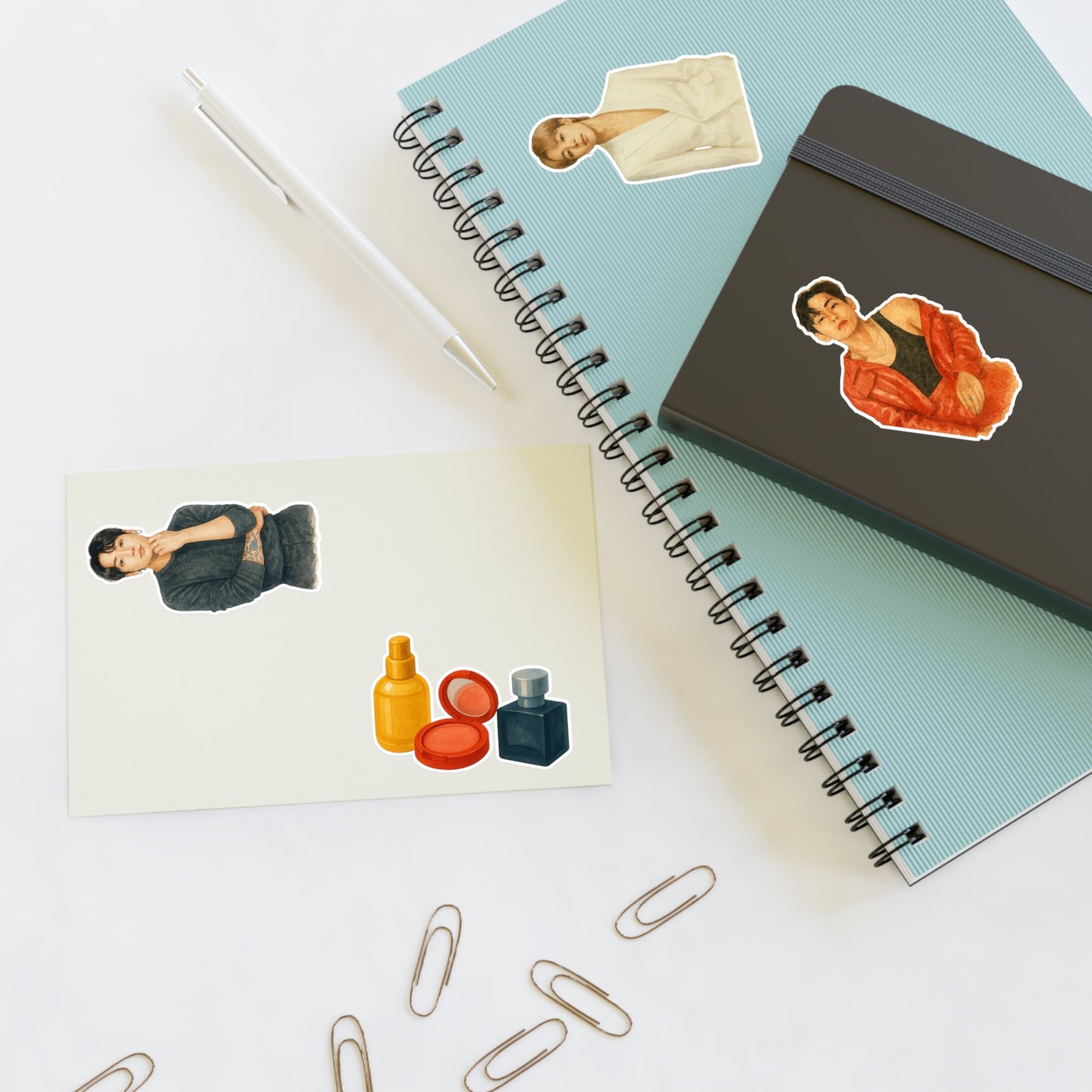 Sticker Sheet: BTS Maknae Beauty Line (6" x 4")