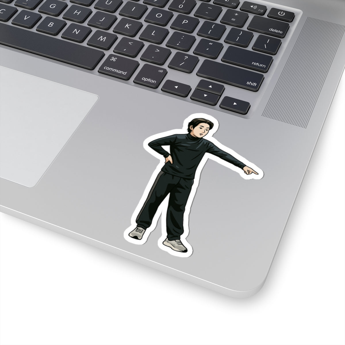 BTS Suga Pointing in the Dance Practice Room — Vinyl Sticker
