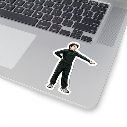 BTS Suga Pointing in the Dance Practice Room — Vinyl Sticker