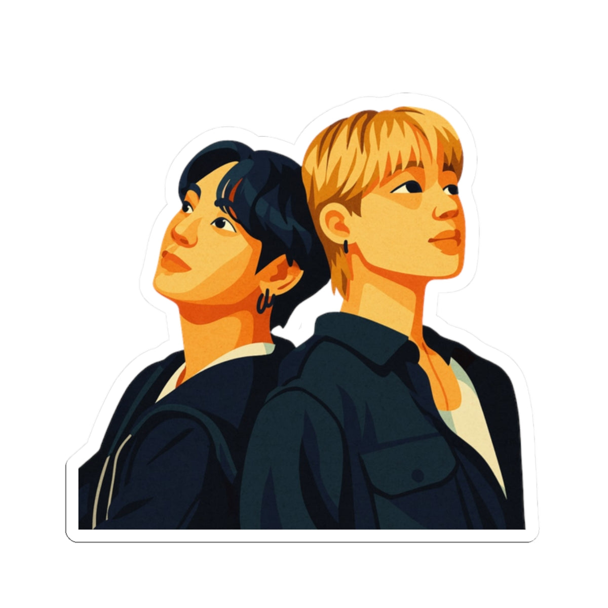 BTS Jimin and Jungkook - Are You Sure?! Season 2 Japan Photoshoot - Vinyl Decal Sticker