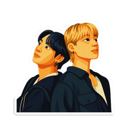 BTS Jimin and Jungkook - Are You Sure?! Season 2 Japan Photoshoot - Vinyl Decal Sticker