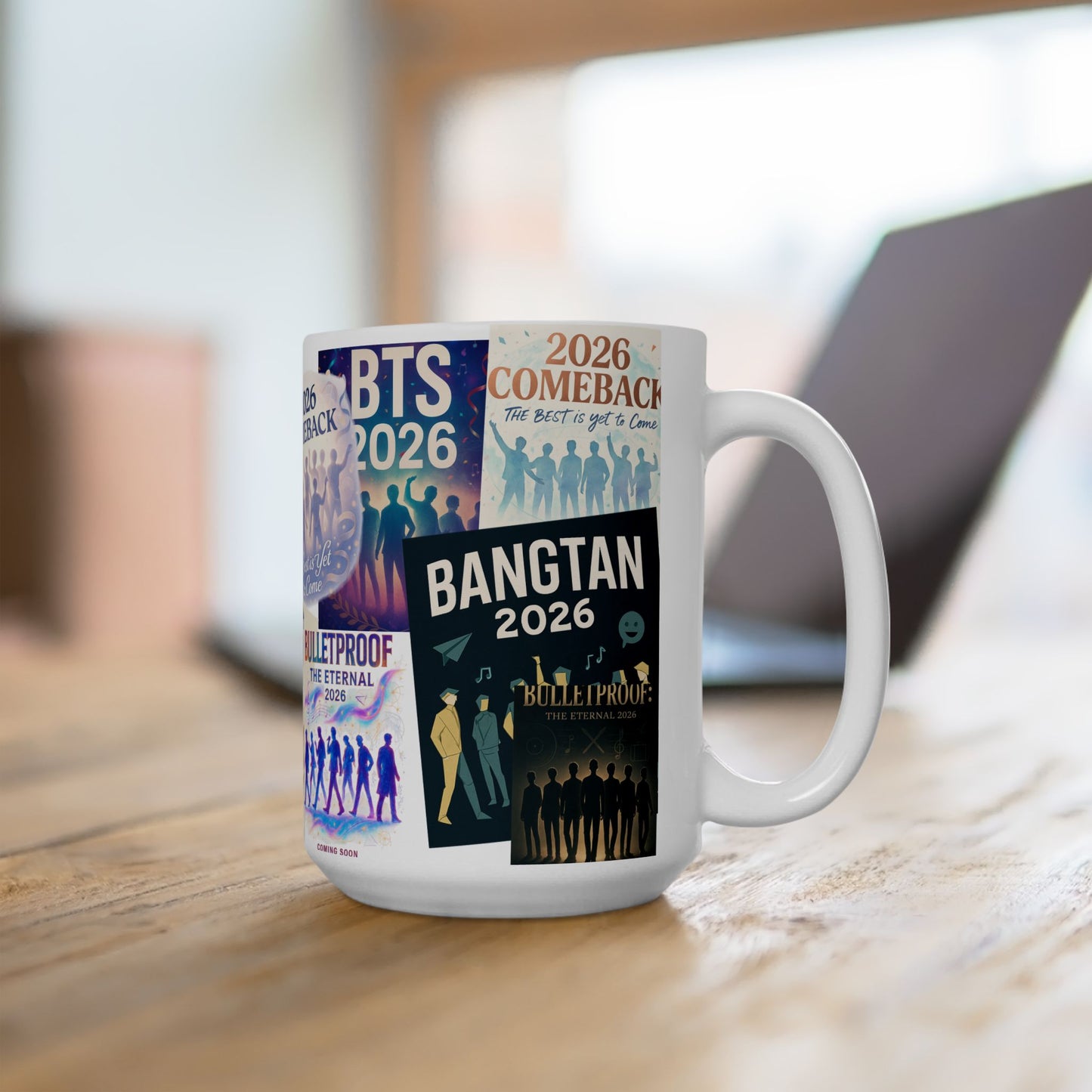 2026 BTS Comeback Posters Ceramic Mug | Bangtan Sonyeondan, K-Pop kitchenwares