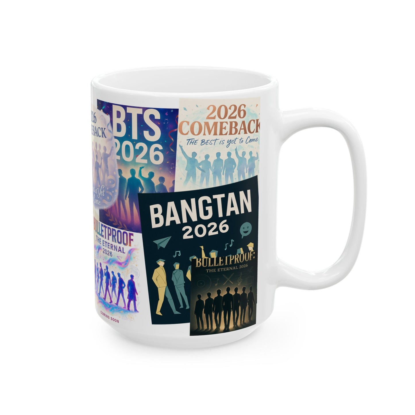 2026 BTS Comeback Posters Ceramic Mug | Bangtan Sonyeondan, K-Pop kitchenwares