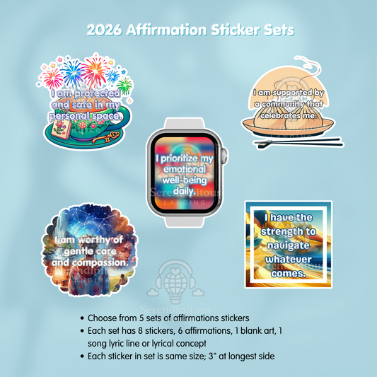 2026 Affirmation Sticker Sets [Pre-Order]