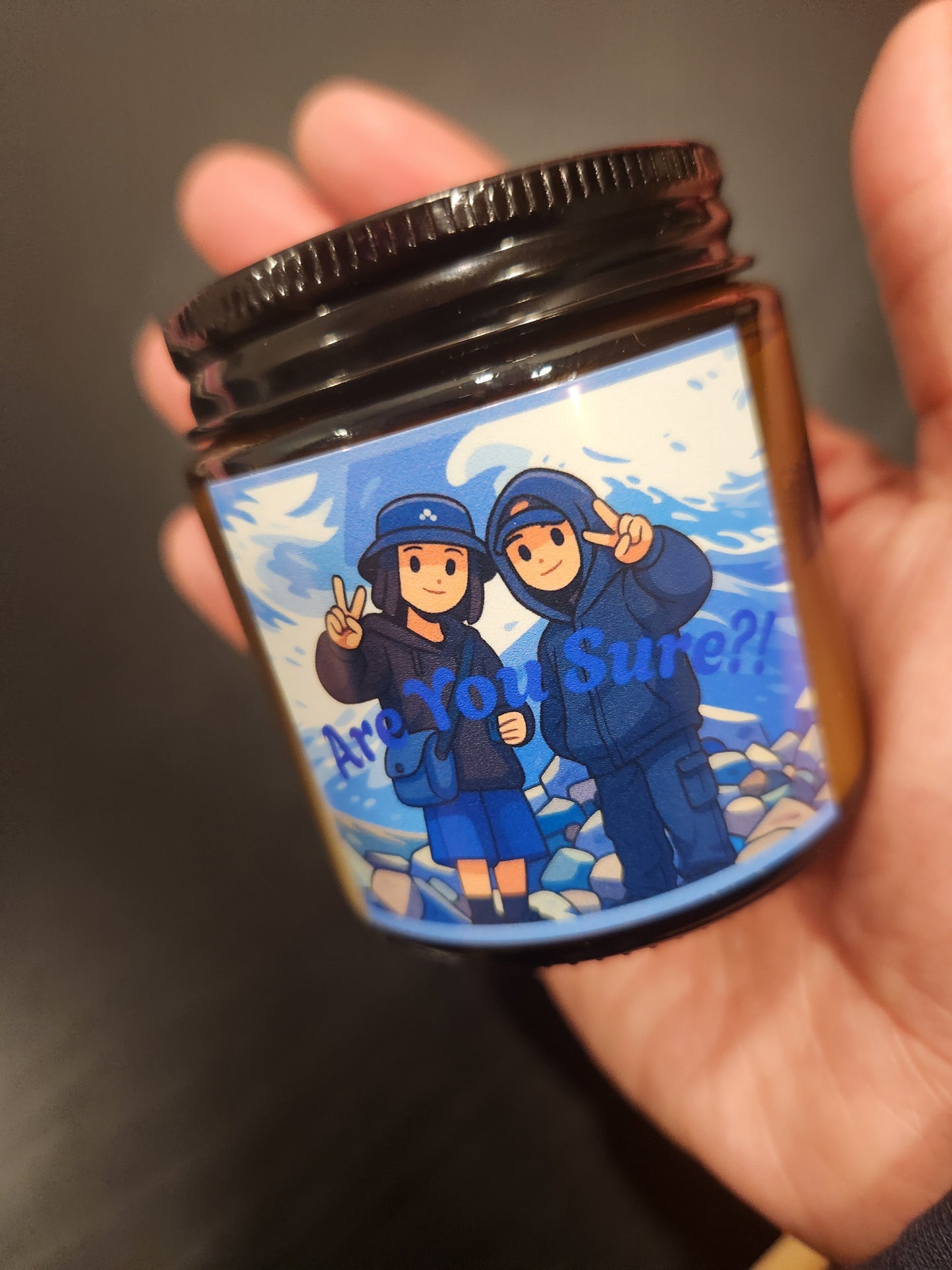 Scented Soy Candle - "Are You Sure?!" (4 oz, amber jar) | BTS Bangtan Sonyeondan, AYS2, 3 fragrances plus unscented options