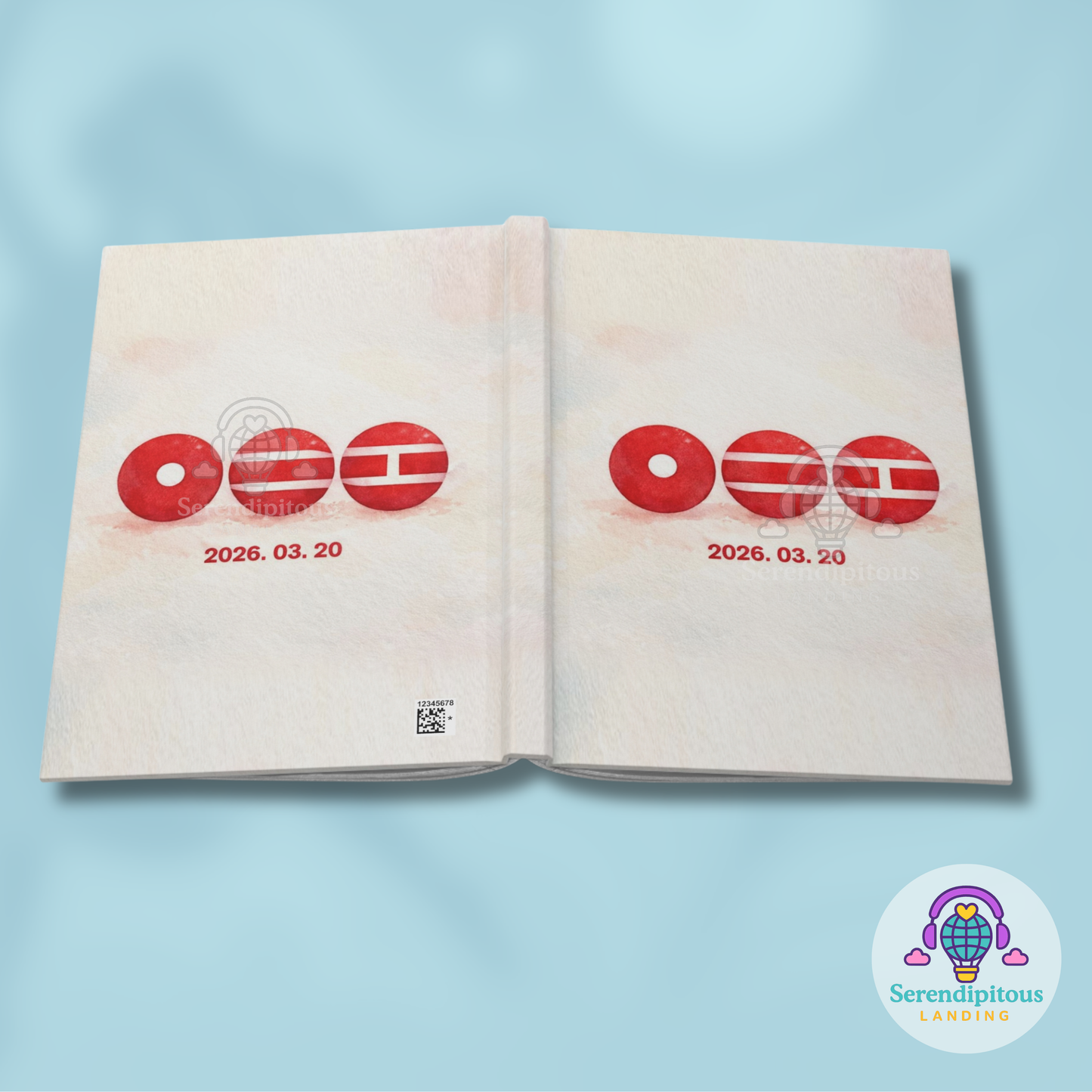 BTS 2026 Comeback Countdown Hardcover Journal, Lined Notebook | Subtle K-Pop Stationary Aesthetic