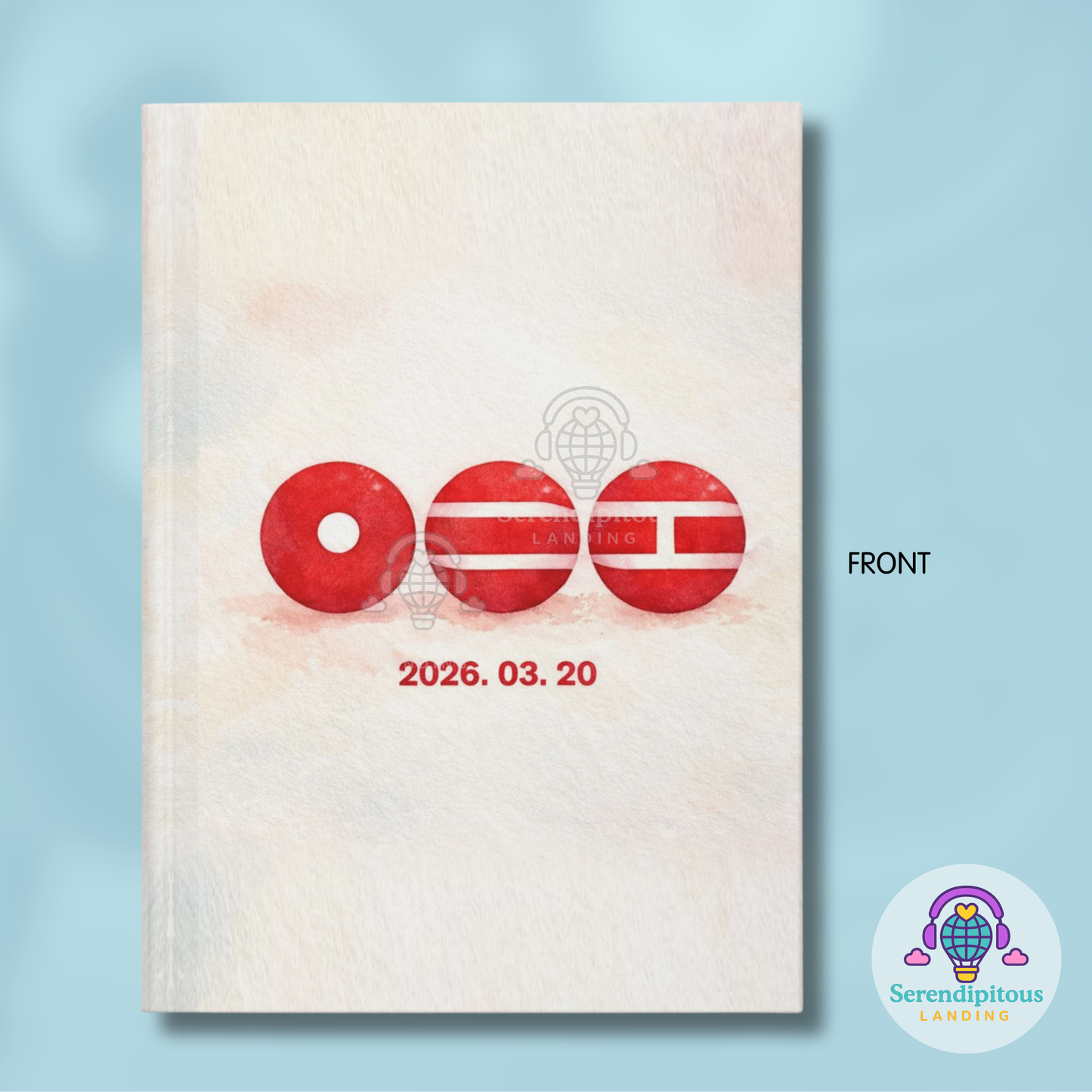 BTS 2026 Comeback Countdown Hardcover Journal, Lined Notebook | Subtle K-Pop Stationary Aesthetic