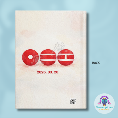 BTS 2026 Comeback Countdown Hardcover Journal, Lined Notebook | Subtle K-Pop Stationary Aesthetic
