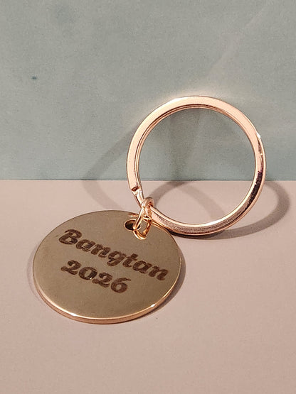 Bangtan 2026 Bulletproof Keychain | Double-Sided BTS ARMY Token