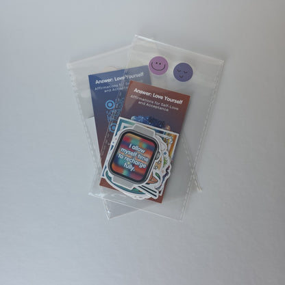 Bangtan-Inspired Affirmation Sticker Sampler - 5 Piece Mini Set