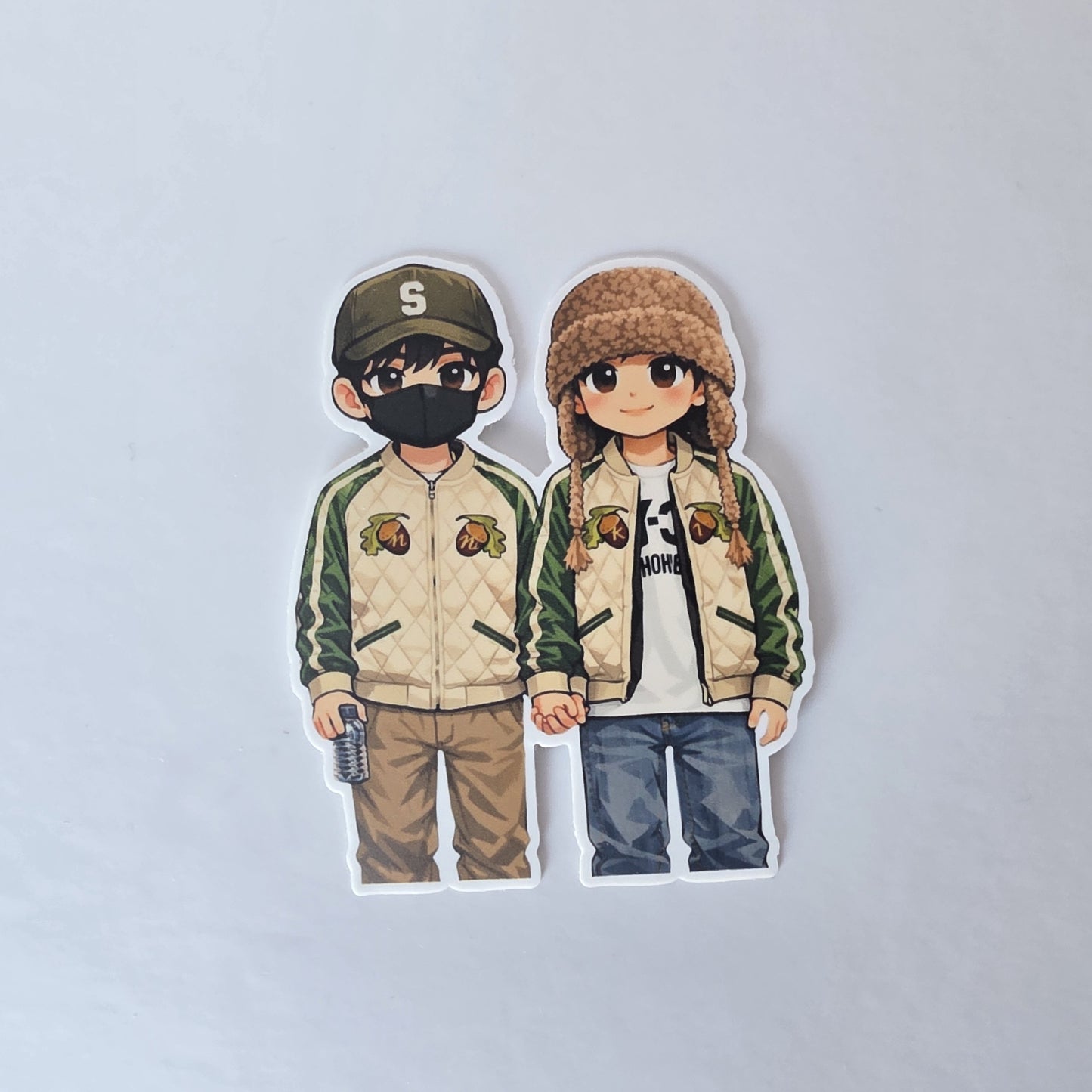 V & Jungkook in Hobi Gear Sticker (3")