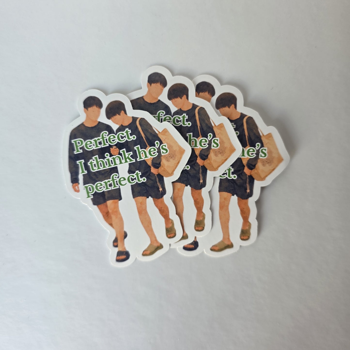 Jimin & Jungkook "Perfect" Sticker (3" height)