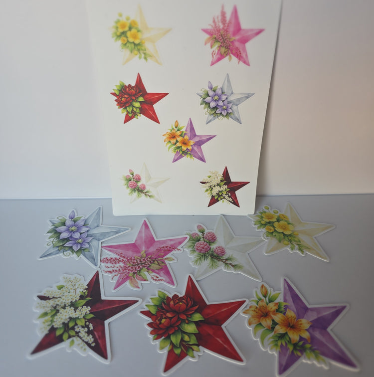 Seven Stars Stickers & Sticker Sheet