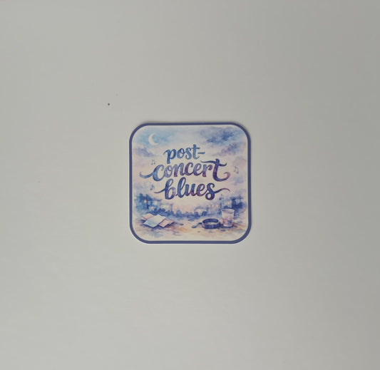 Post Concert Blues Sticker (3")