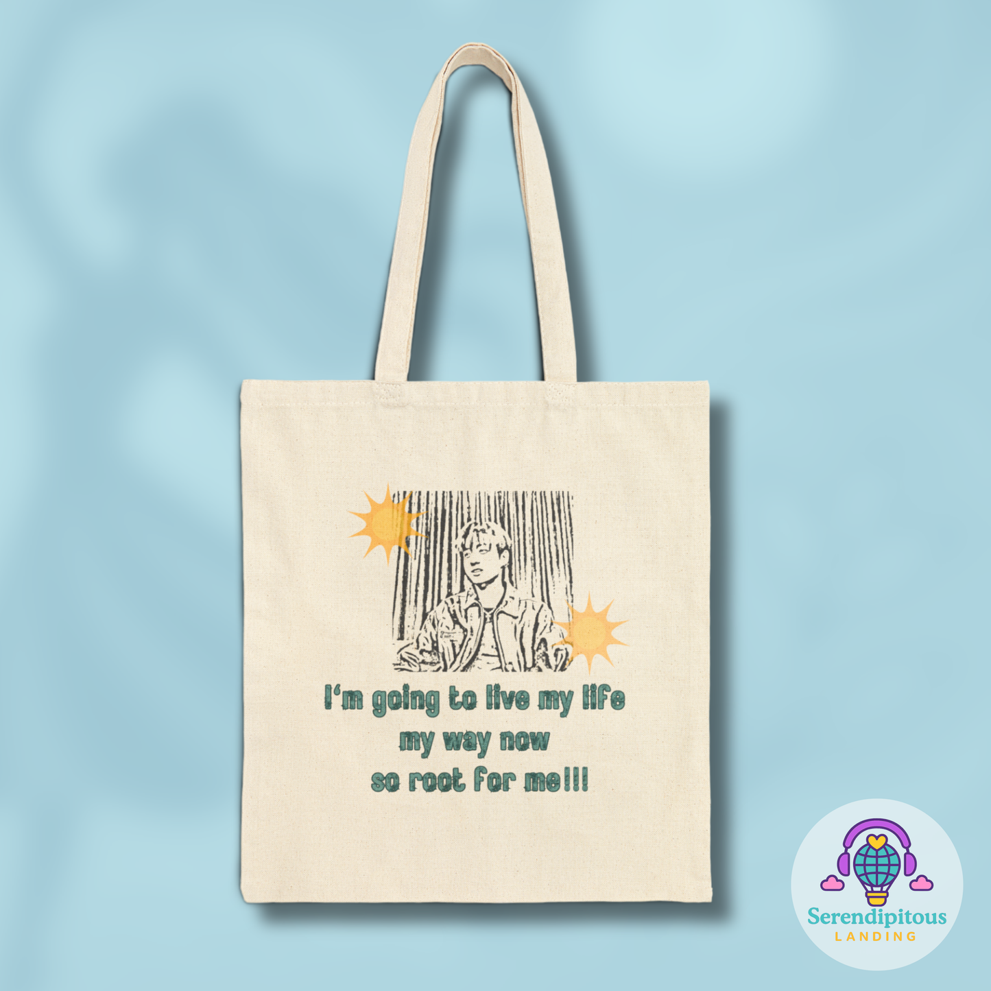 Root for Me Cotton Tote Bag