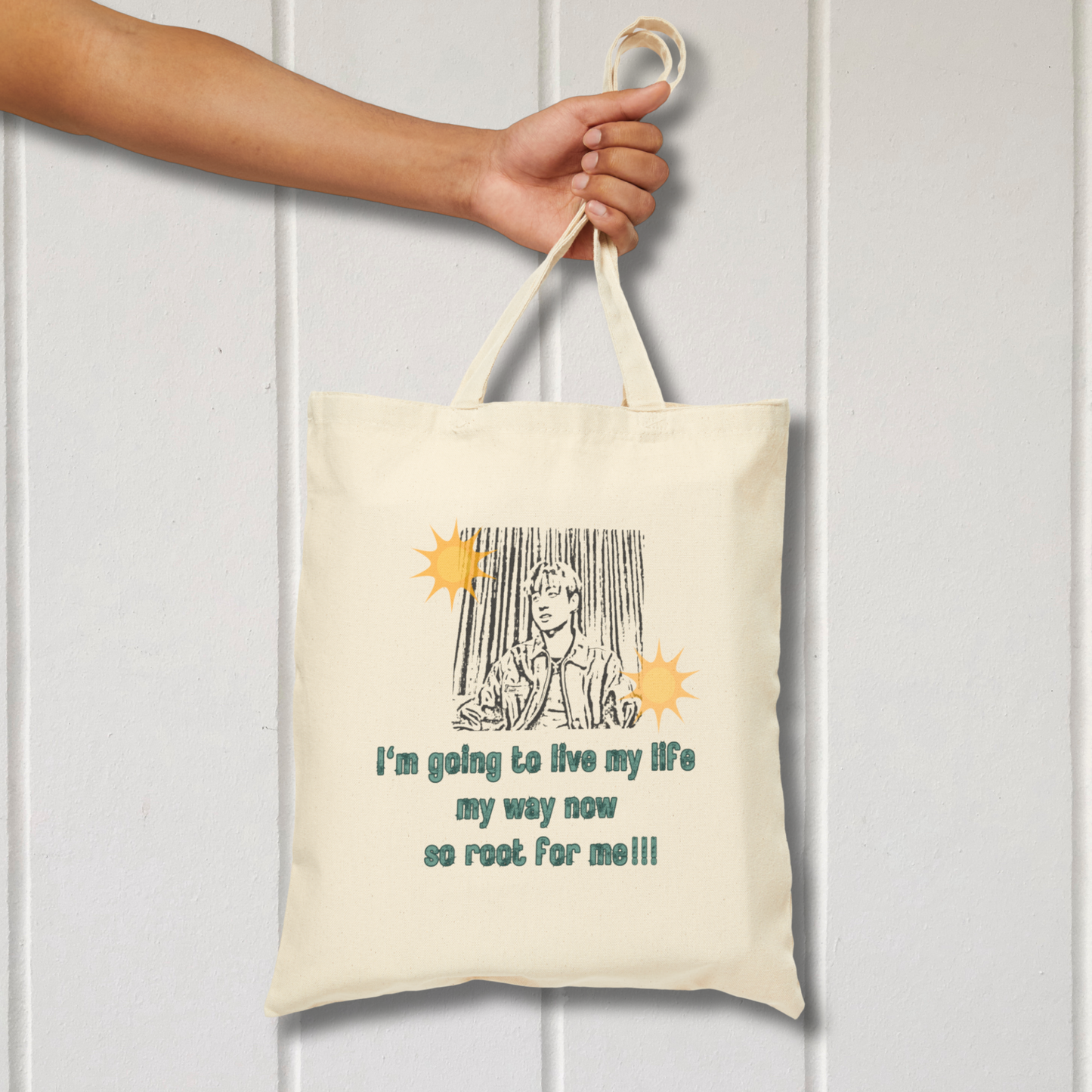 Root for Me Cotton Tote Bag