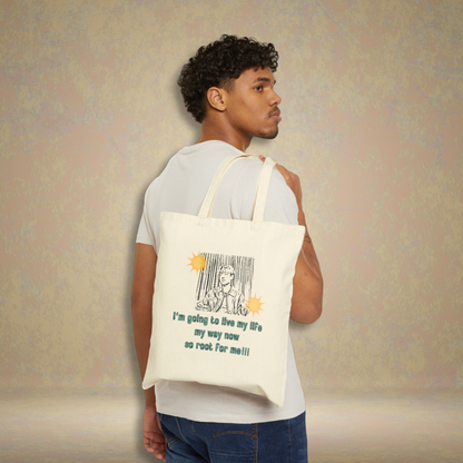 Root for Me Cotton Tote Bag