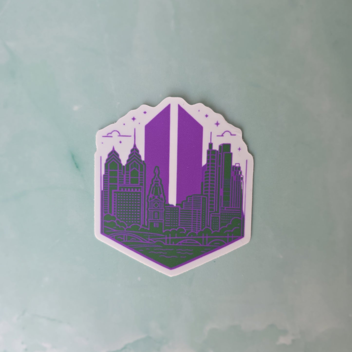 Philadelphia Bangtan Army Sticker (2")(unofficial, fanmade)