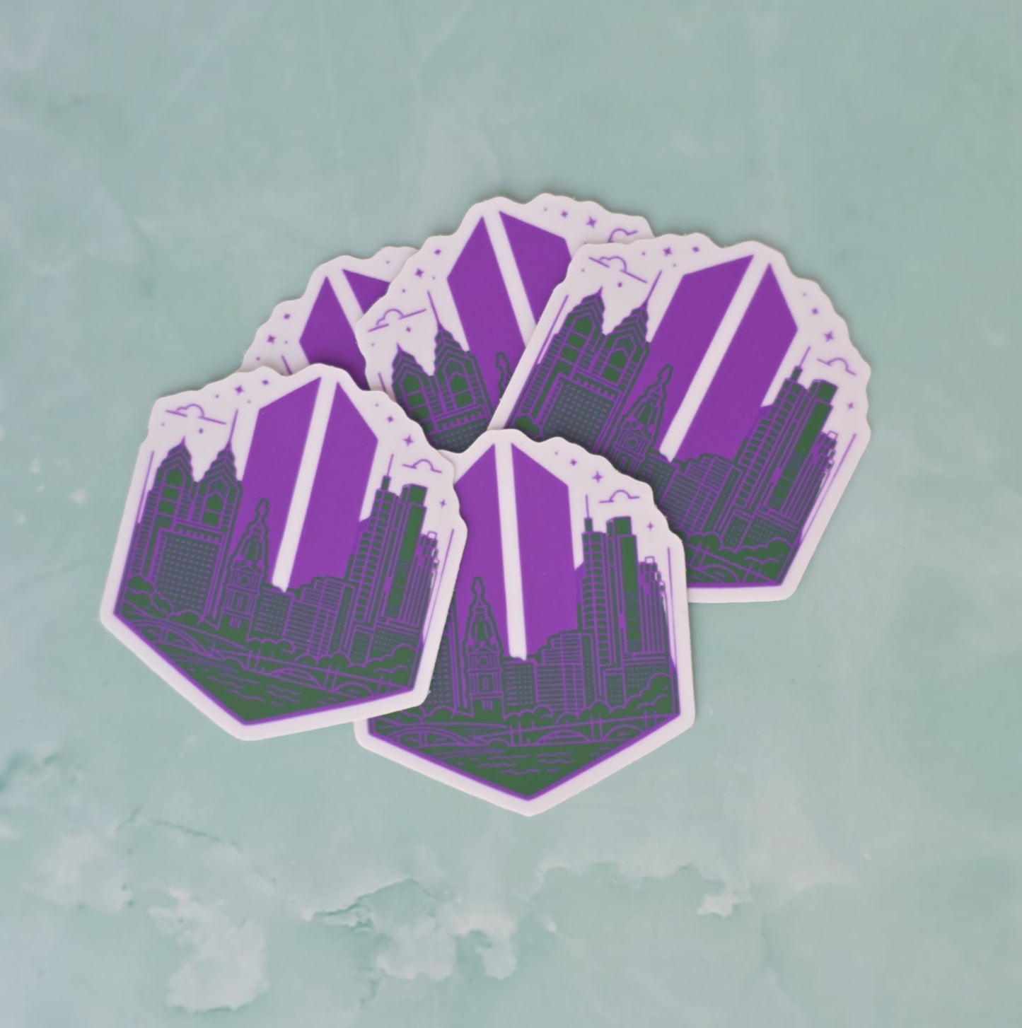 Philadelphia Bangtan Army Sticker (2")(unofficial, fanmade)