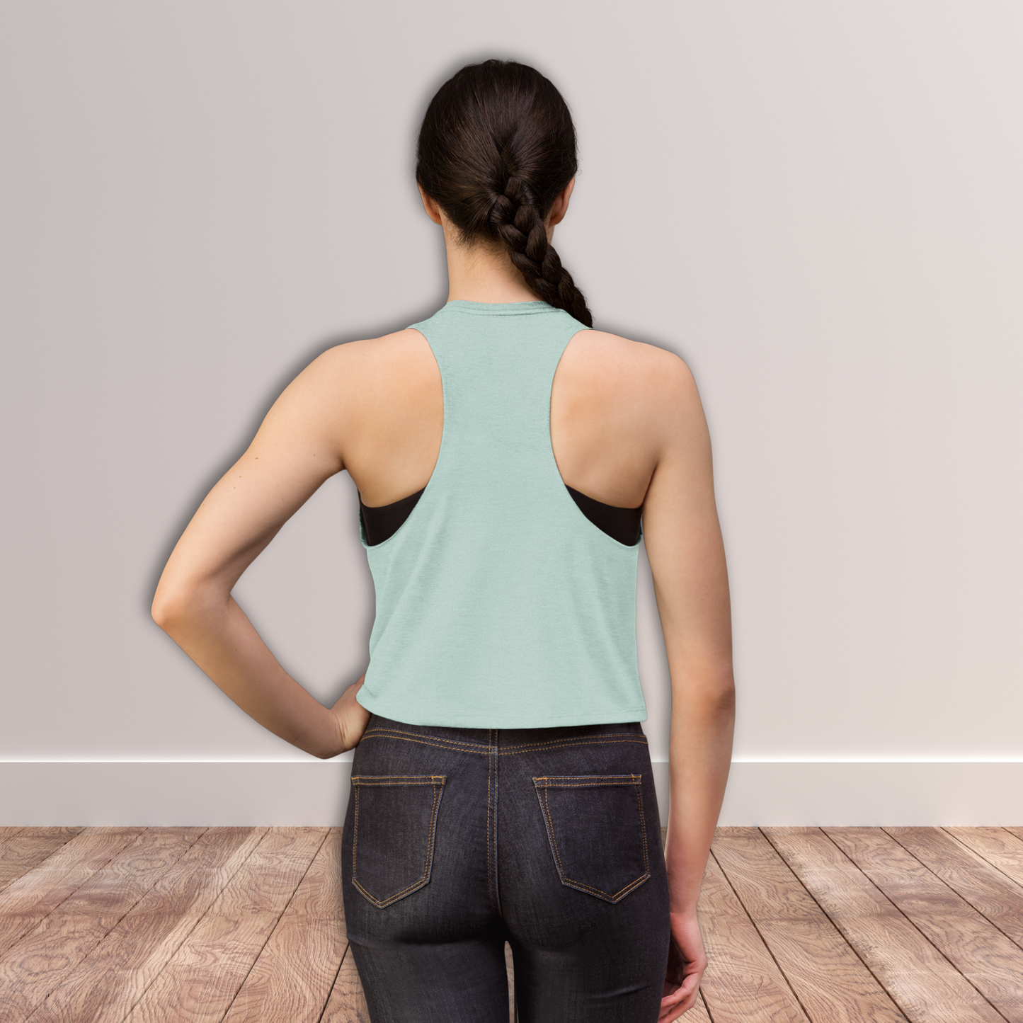 Mugunghwa & Oak Leaf Lightweight Women's Crop Tank