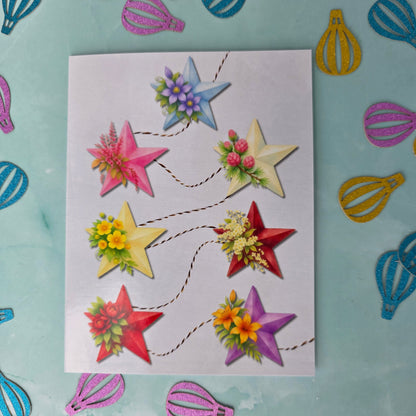 Seven Stars Greeting Card (4.25" x 5.5")