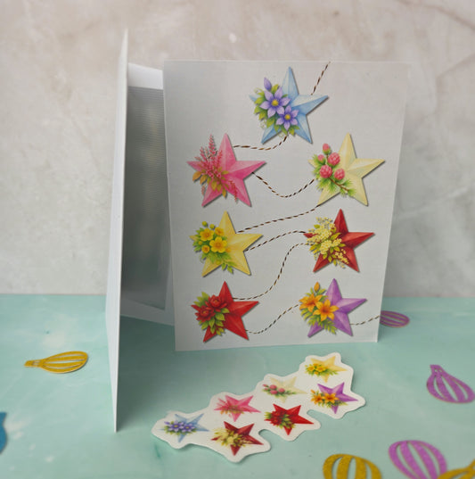 Seven Stars Greeting Card (4.25" x 5.5")