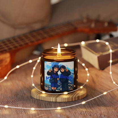 Scented Soy Candle - "Are You Sure?!" (4 oz, amber jar) | BTS Bangtan Sonyeondan, AYS2, 3 fragrances plus unscented options