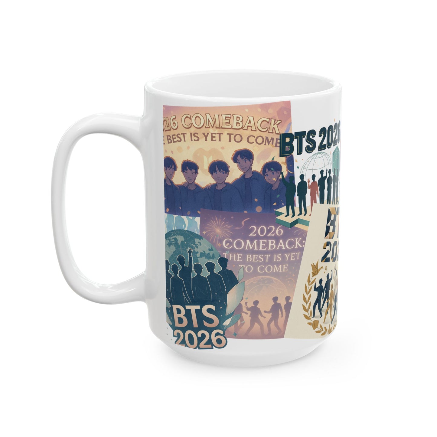 2026 BTS Comeback Posters Ceramic Mug | Bangtan Sonyeondan, K-Pop kitchenwares