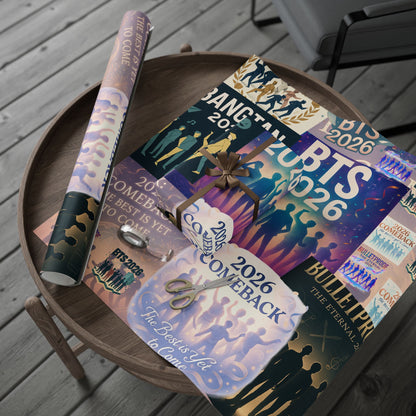 Gift Wrapping Paper - 2026 BTS Comeback Posters Design | Bangtan Sonyeondan | Seasonal, gift giving, K-pop fan, Army gift