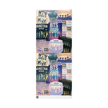 Gift Wrapping Paper - 2026 BTS Comeback Posters Design | Bangtan Sonyeondan | Seasonal, gift giving, K-pop fan, Army gift