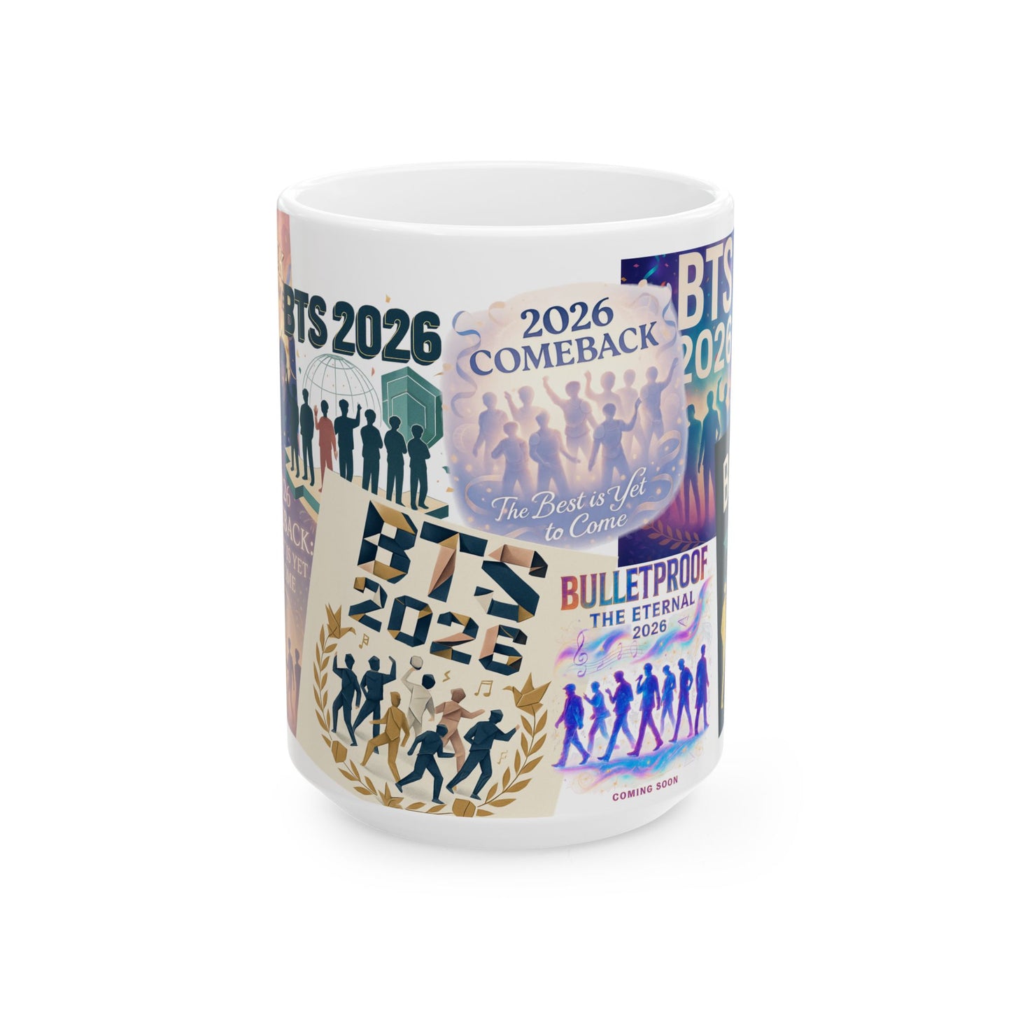 2026 BTS Comeback Posters Ceramic Mug | Bangtan Sonyeondan, K-Pop kitchenwares