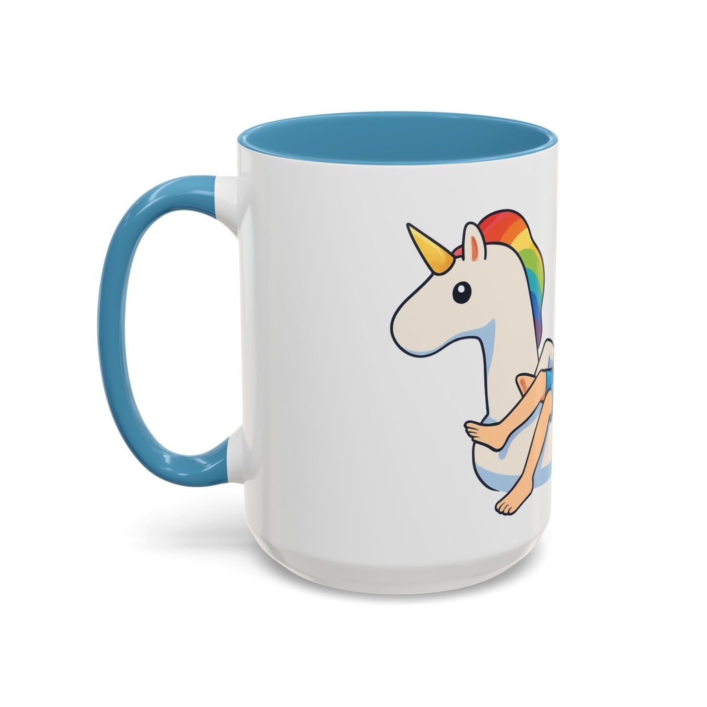 Rainbow Unicorn Float with BTS Jimin and Jungkook Mug | BTS duo Coffee Cup (15oz)