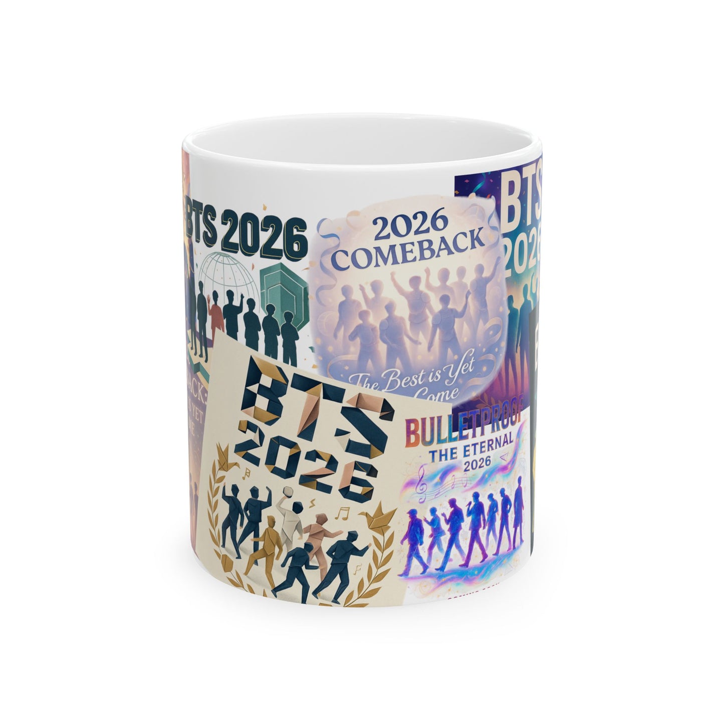 2026 BTS Comeback Posters Ceramic Mug | Bangtan Sonyeondan, K-Pop kitchenwares