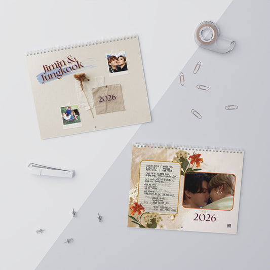 BTS Jimin Jungkook 2026 Wall Calendar  | Jikook, Kookmin, Bangtan Sonyeondan