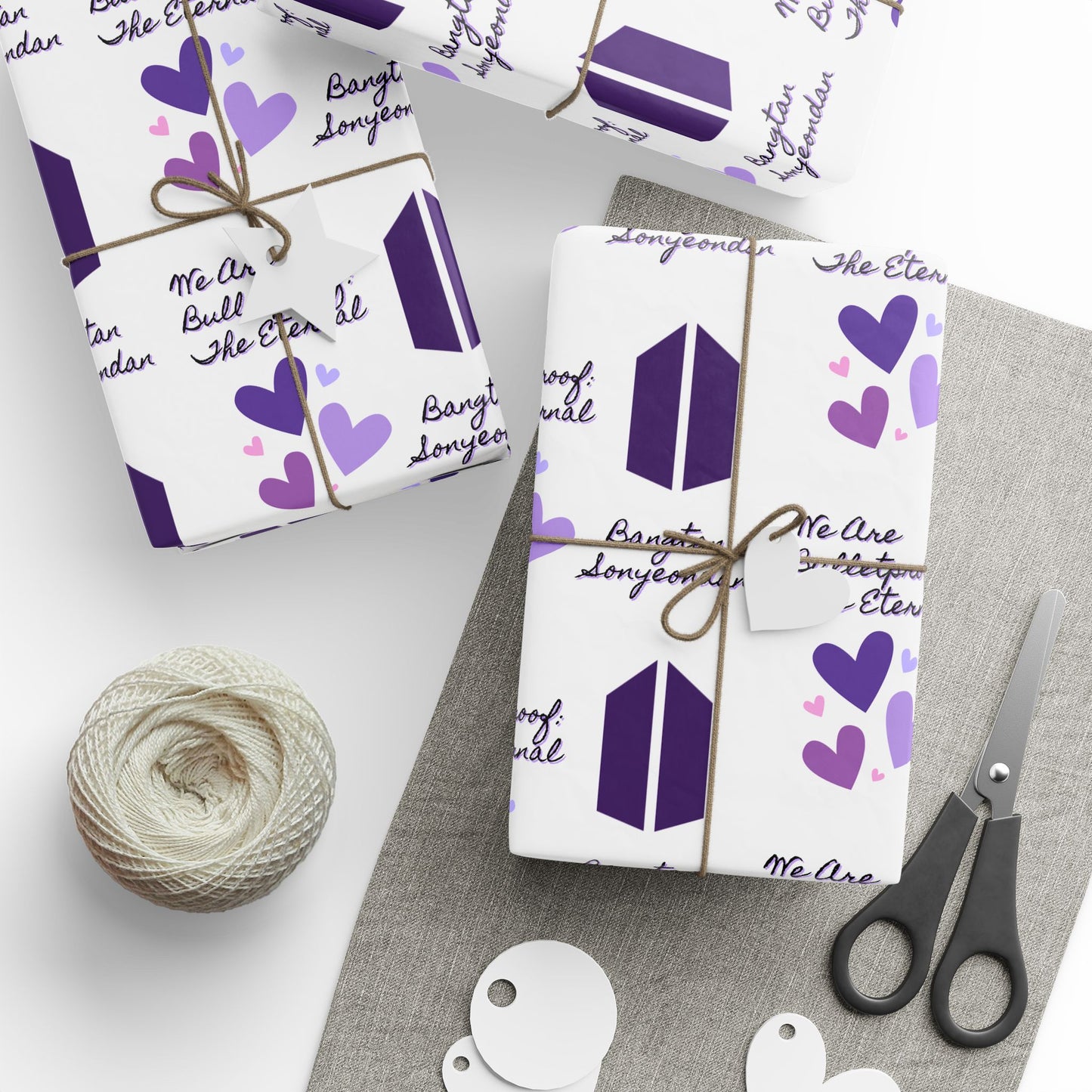 Lavender BTS Bulletproof Eternal - Wrapping Paper Roll