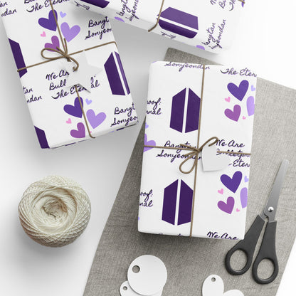 Lavender BTS Bulletproof Eternal - Wrapping Paper Roll