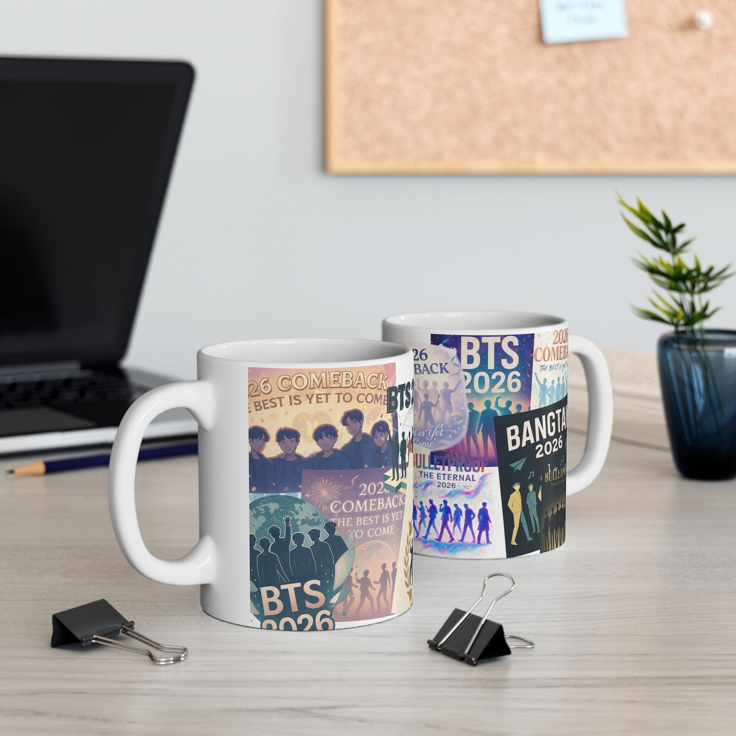 2026 BTS Comeback Posters Ceramic Mug | Bangtan Sonyeondan, K-Pop kitchenwares