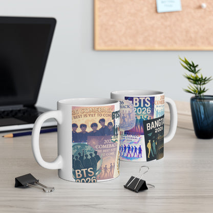 2026 BTS Comeback Posters Ceramic Mug | Bangtan Sonyeondan, K-Pop kitchenwares