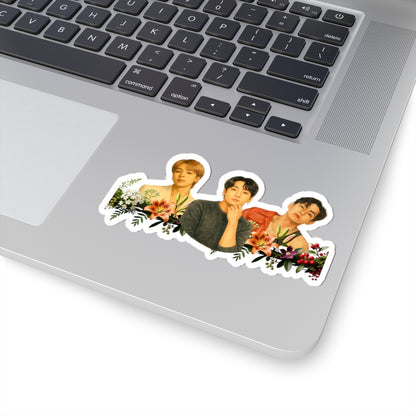 Kiss-Cut Sticker: BTS Maknae Line - Floral Tribute (4" and 6")