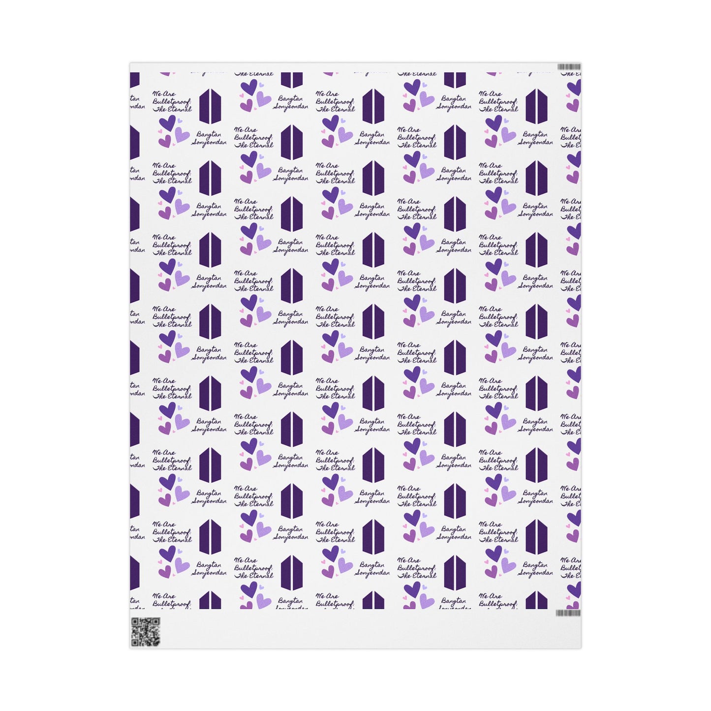 Lavender BTS Bulletproof Eternal - Wrapping Paper Roll